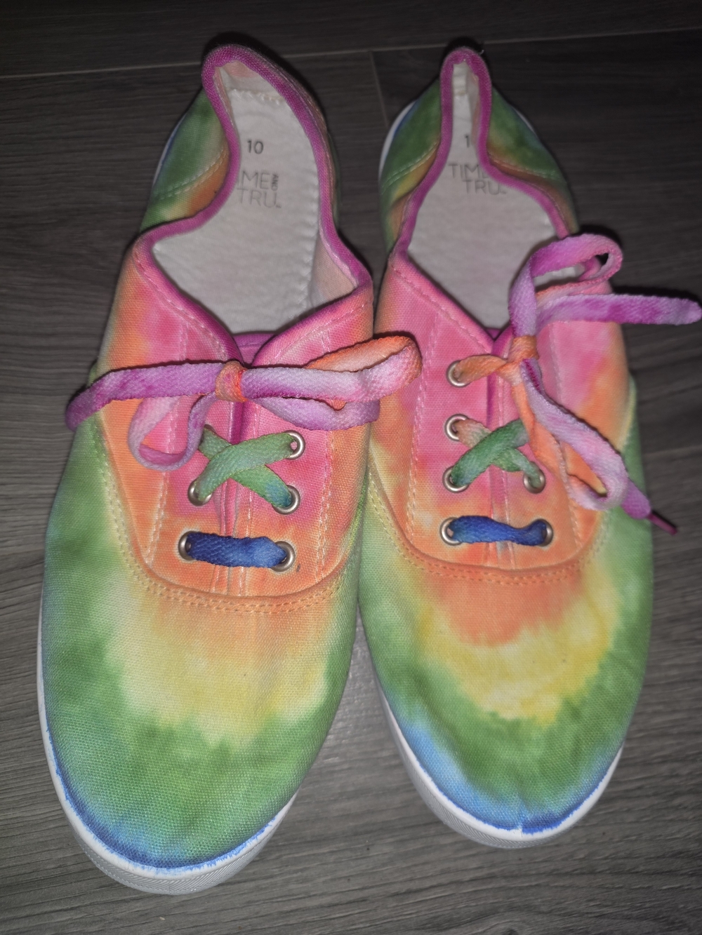 Hand tiedyed shoes. Womens 10. Nwot! Never worn- just in storage.